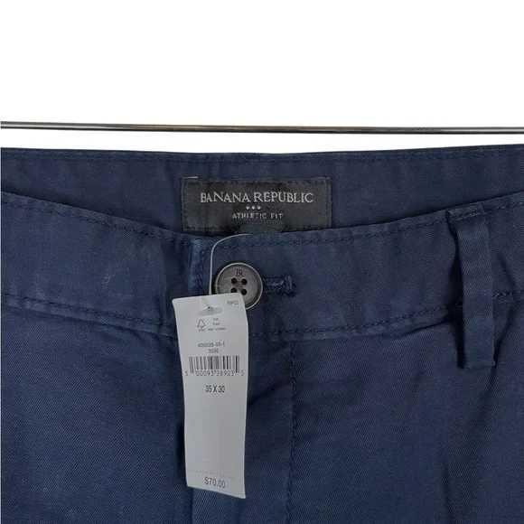 MJ163 NWT Men’s Banana Republic Athletic Fit Chino Pants 35x30 ($70) - Picture 3 of 6